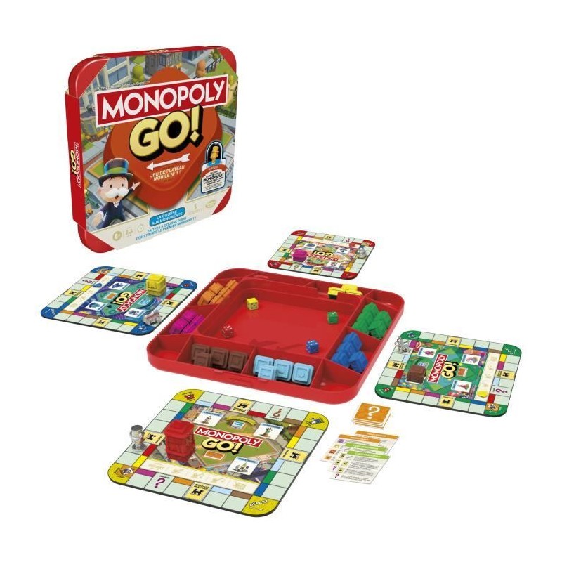 Monopoly GO!, Jeu de société, Jeu de plateau familial, Durée 15 min