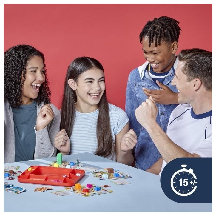 Monopoly GO!, Jeu de société, Jeu de plateau familial, Durée 15 min, Inspiré du jeu mobile, a partir de 8 ans Monopoly GO!, Jeu de société, Jeu de plateau familial, Durée 15 min, Inspiré du jeu mobile, a partir de 8 ans