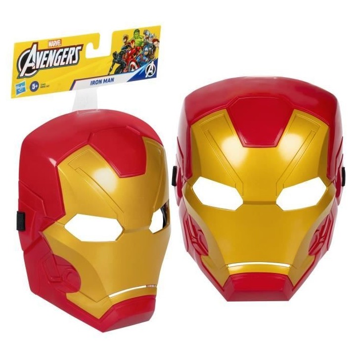 Masque d'Iron Man déguisement, design classique, pour enfants a partir de 5 ans, Marvel, Avengers: Endgame Masque d'Iron Man déguisement, design classique, pour enfants a partir de 5 ans, Marvel, Avengers: Endgame