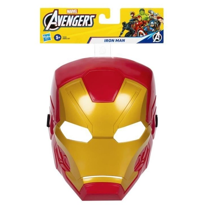 Masque d'Iron Man déguisement, design classique, pour enfants a partir de 5 ans, Marvel, Avengers: Endgame Masque d'Iron Man déguisement, design classique, pour enfants a partir de 5 ans, Marvel, Avengers: Endgame