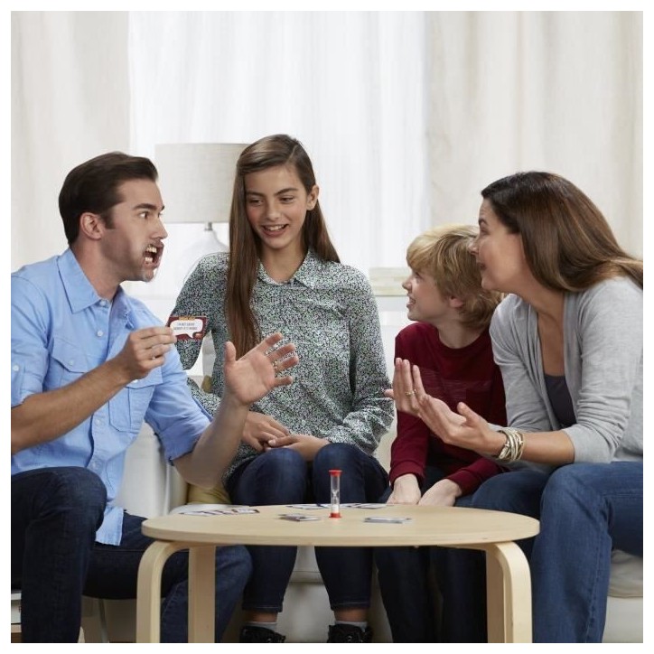 Mache-Mots Enfants contre parents, Jeu de societe ambiance pour la famille, Version francaise, Hasbro Gaming