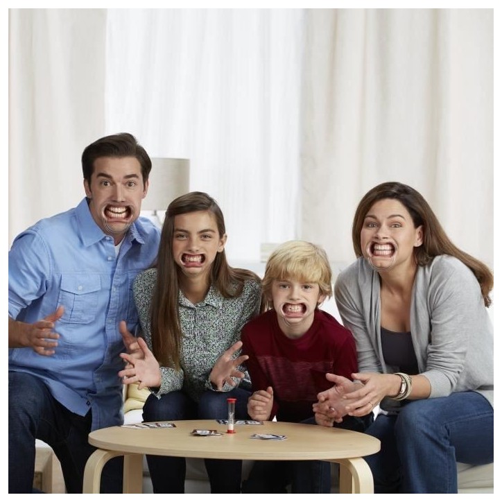 Mache-Mots Enfants contre parents, Jeu de societe ambiance pour la famille, Version francaise, Hasbro Gaming