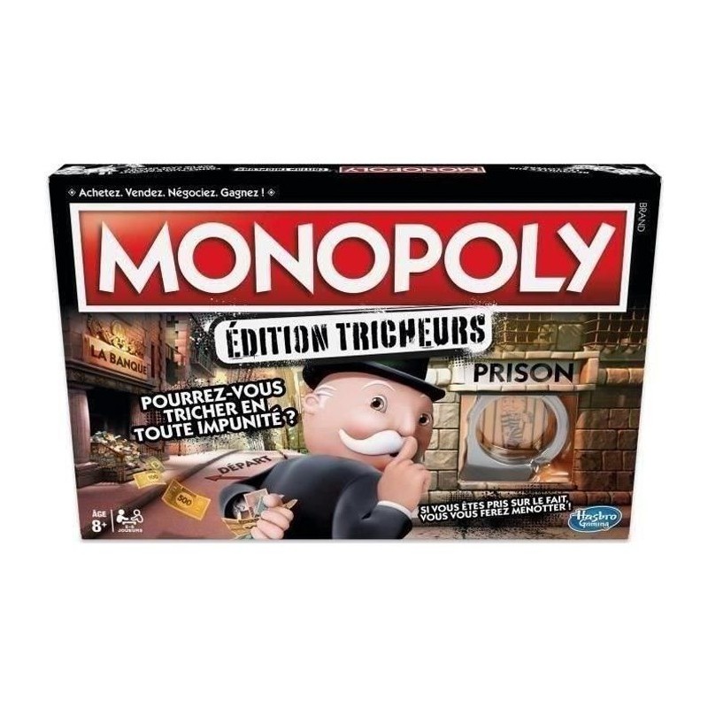 Monopoly Tricheurs, Jeu de societe, Jeu de plateau, Version francaise Monopoly Tricheurs, Jeu de societe, Jeu de plateau, Version francaise