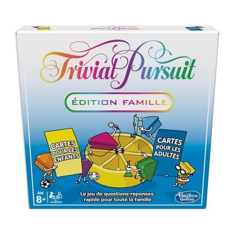 Trivial Pursuit Famille, Jeu de societe de questions-réponses, Jeu de Trivial Pursuit Famille, Jeu de societe de questions-réponses, Jeu de