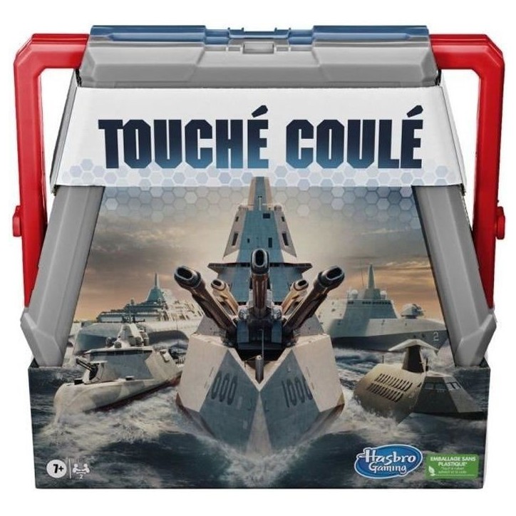 Touché coulé - jeu de société de bataille navale - pour 2 joueurs - version française Touché coulé - jeu de société de bataille navale - pour 2 joueurs - version française