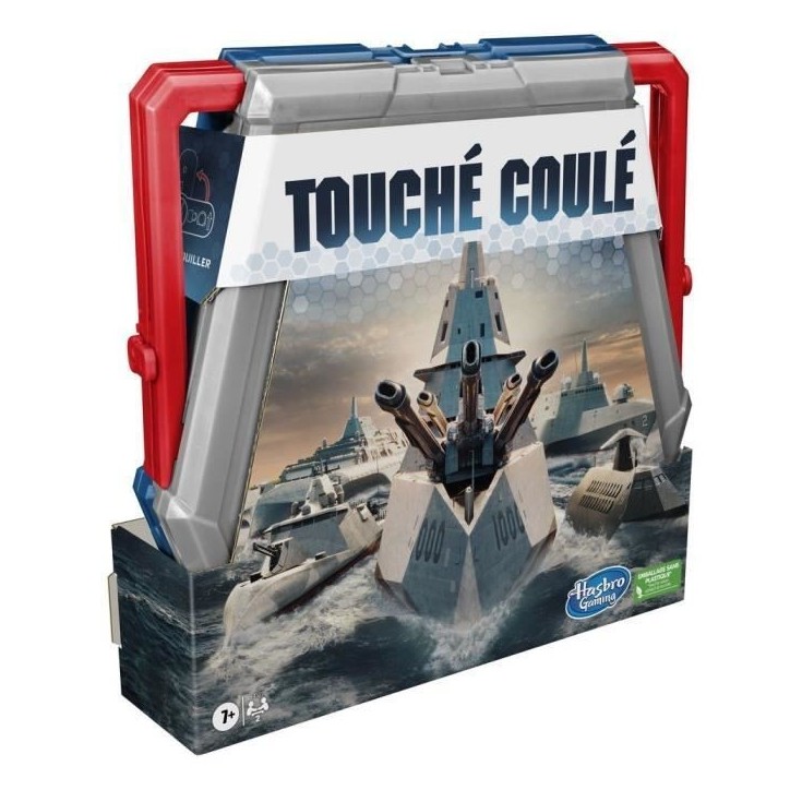 Touché coulé - jeu de société de bataille navale - pour 2 joueurs - version française Touché coulé - jeu de société de bataille navale - pour 2 joueurs - version française