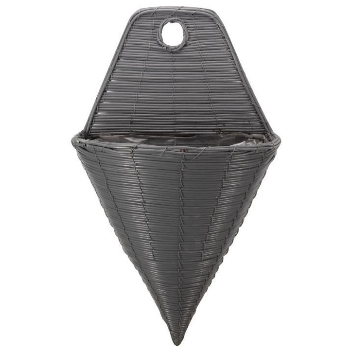 Fixation Murale - Faux rotin - Ardoise - 35cm - SMART GARDEN