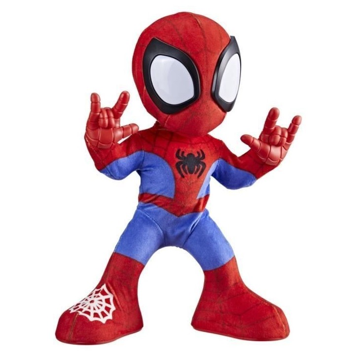 Spidey danse et rampe, peluche interactive avec musique et sons, jouets de super-héros a partir de 3 ans, Spidey et ses Amis E