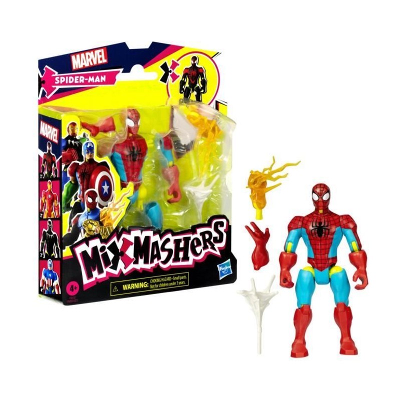 MixMashers SpiderMan, figurine 12 cm personnalisable a mélanger et co MixMashers SpiderMan, figurine 12 cm personnalisable a mélanger et co