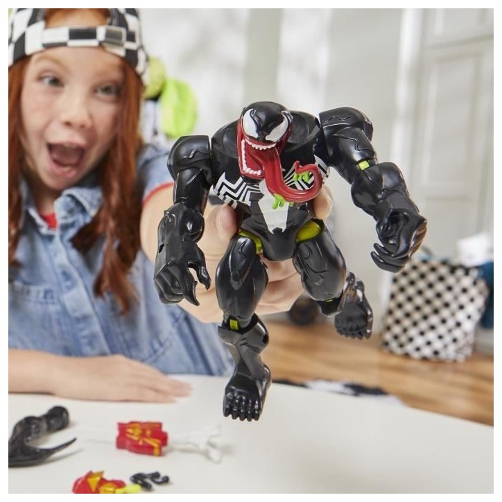 MixMashers Venom Deluxe, figurine 12 cm personnalisable a mélanger et combiner avec accessoires, Marvel, des 4 ans MixMashers Venom Deluxe, figurine 12 cm personnalisable a mélanger et combiner avec accessoires, Marvel, des 4 ans