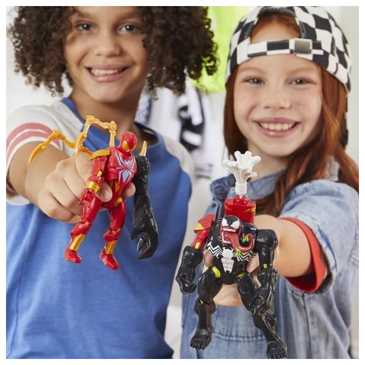 MixMashers Venom Deluxe, figurine 12 cm personnalisable a mélanger et combiner avec accessoires, Marvel, des 4 ans MixMashers Venom Deluxe, figurine 12 cm personnalisable a mélanger et combiner avec accessoires, Marvel, des 4 ans