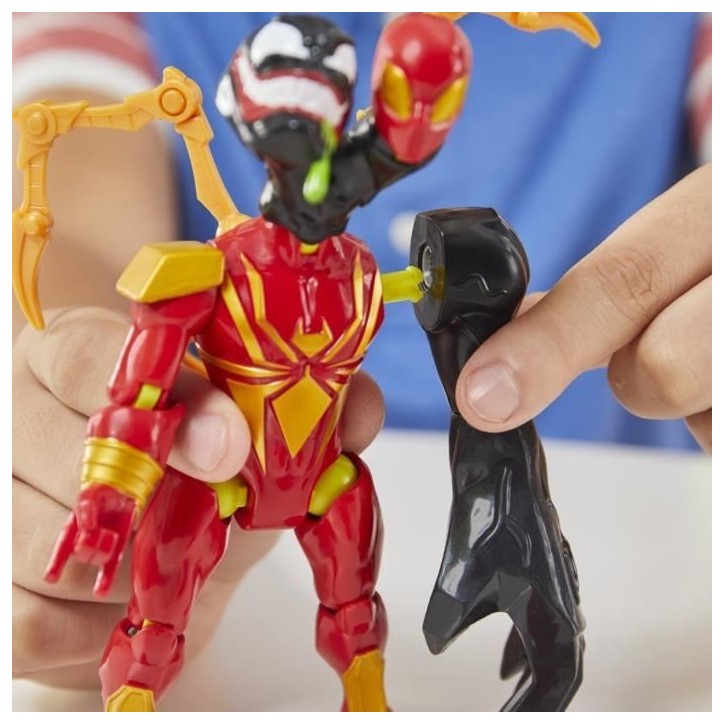 MixMashers Iron Spider Deluxe, figurine 12 cm personnalisable a mélanger et combiner avec accessoires, Marvel, des 4 ans MixMashers Iron Spider Deluxe, figurine 12 cm personnalisable a mélanger et combiner avec accessoires, Marvel, des 4 ans