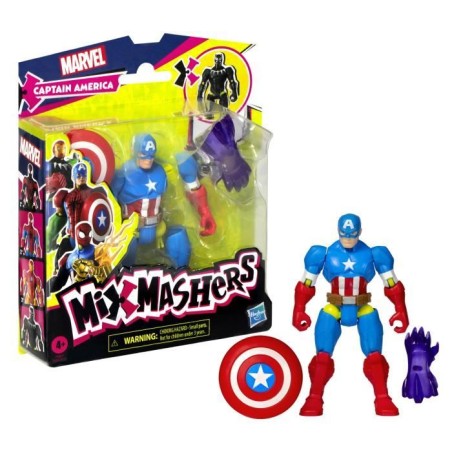 MixMashers Captain America, figurine 12 cm personnalisable a mélanger