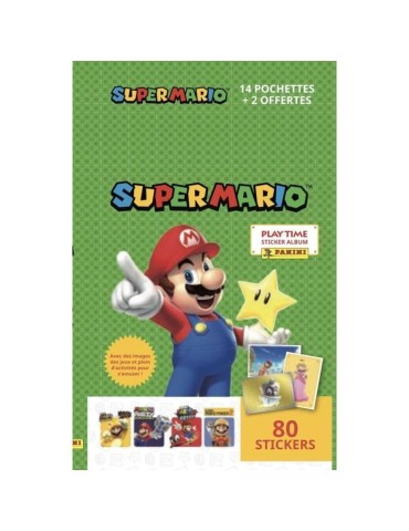 Stickers Super Mario - PANINI - Collection de 368 stickers avec Luigi, Yoshi, Peach, Waluigi, Bowser, Bowser Jr.