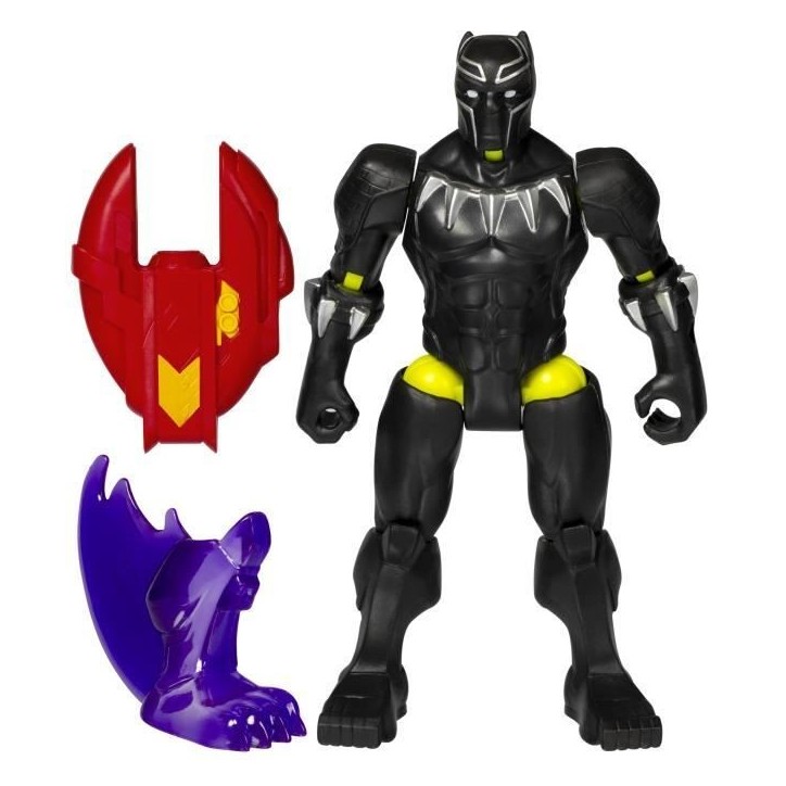 MixMashers Black Panther, figurine 12 cm personnalisable a mélanger et combiner avec accessoires, Marvel, des 4 ans MixMashers Black Panther, figurine 12 cm personnalisable a mélanger et combiner avec accessoires, Marvel, des 4 ans