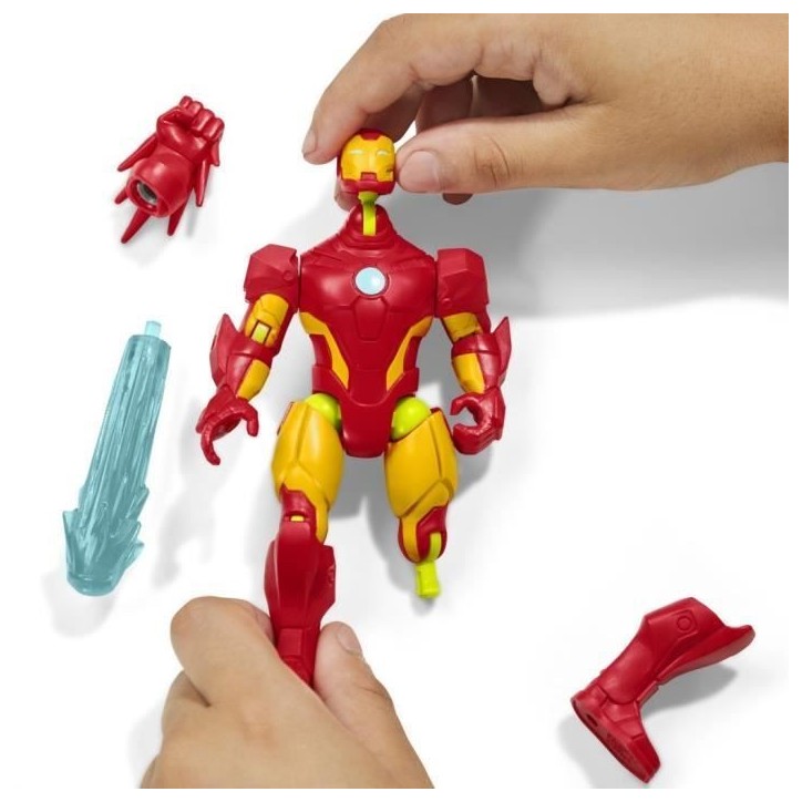 MixMashers Iron Man, figurine 12 cm personnalisable a mélanger et combiner avec accessoires, Marvel, des 4 ans MixMashers Iron Man, figurine 12 cm personnalisable a mélanger et combiner avec accessoires, Marvel, des 4 ans
