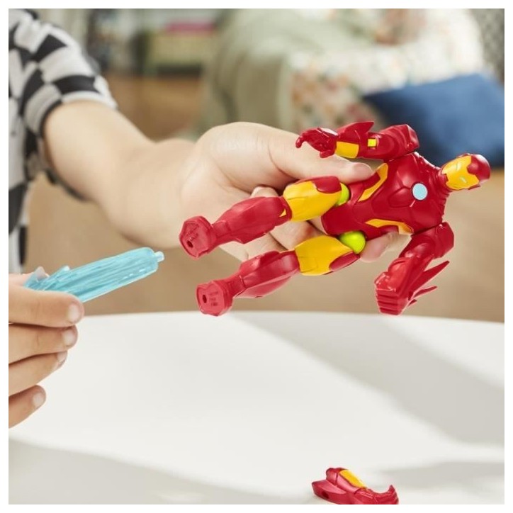 MixMashers Iron Man, figurine 12 cm personnalisable a mélanger et combiner avec accessoires, Marvel, des 4 ans MixMashers Iron Man, figurine 12 cm personnalisable a mélanger et combiner avec accessoires, Marvel, des 4 ans