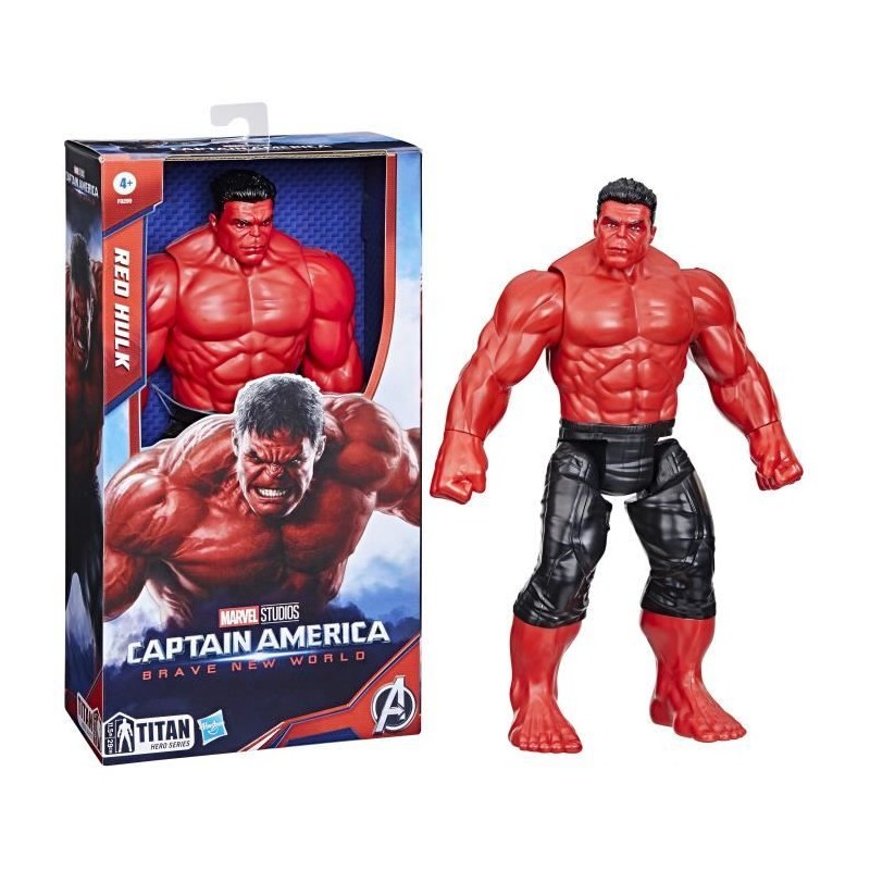 Figurine Red Hulk Deluxe 30 cm, Titan Hero Series, Marvel Studios Capt Figurine Red Hulk Deluxe 30 cm, Titan Hero Series, Marvel Studios Capt