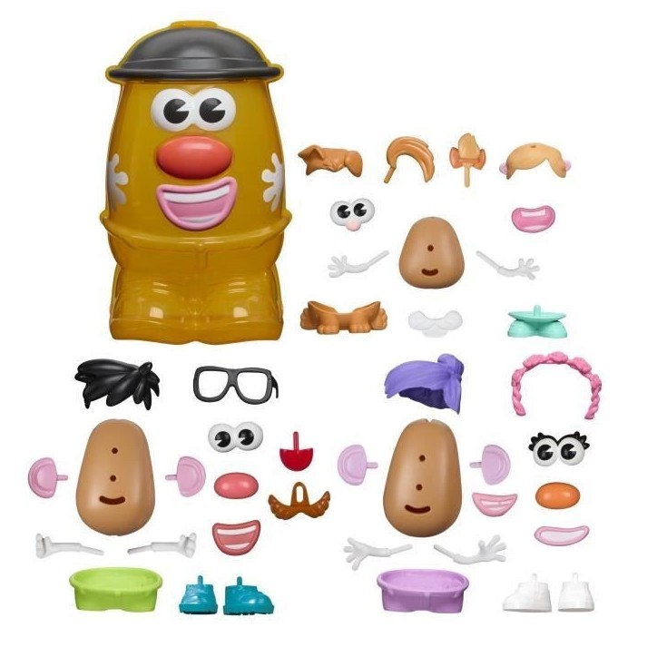 Potato Head Méga patate coffret avec 42 pieces dont une boîte de rangement, jouets préscolaires créatifs pour enfants, des Potato Head Méga patate coffret avec 42 pieces dont une boîte de rangement, jouets préscolaires créatifs pour enfants, des