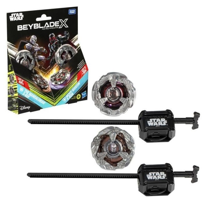 Beyblade X Multipack Toupie The Mandalorian 3-60F vs. Moff Gideon 3-80N, Star Wars, Des 8 ans Beyblade X Multipack Toupie The Mandalorian 3-60F vs. Moff Gideon 3-80N, Star Wars, Des 8 ans