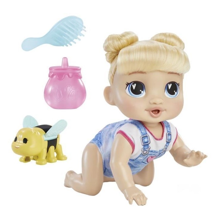 Baby Alive, Harper Hugs Marche a 4 pattes, poupée électronique de 27 cm marchant a 4 pattes, cheveux blonds, a partir de 3 Baby Alive, Harper Hugs Marche a 4 pattes, poupée électronique de 27 cm marchant a 4 pattes, cheveux blonds, a partir de 3