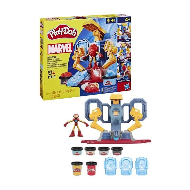 Play-Doh Iron Man Fabrique d'armures, coffret avec figurine Iron Man e Play-Doh Iron Man Fabrique d'armures, coffret avec figurine Iron Man e
