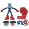 Play-Doh Captain America, coffret Bouclier tamponneur avec figurine fl