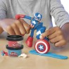 Play-Doh Captain America, coffret Bouclier tamponneur avec figurine fl