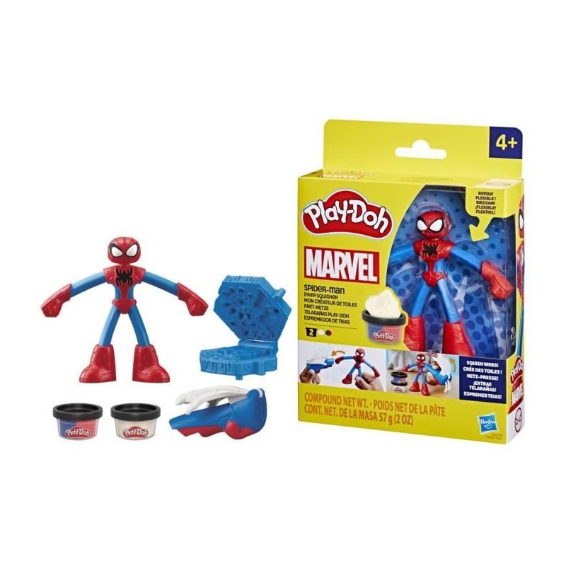 Play-Doh Spider-Man, coffret Mon créateur de toiles avec figurine fle Play-Doh Spider-Man, coffret Mon créateur de toiles avec figurine fle
