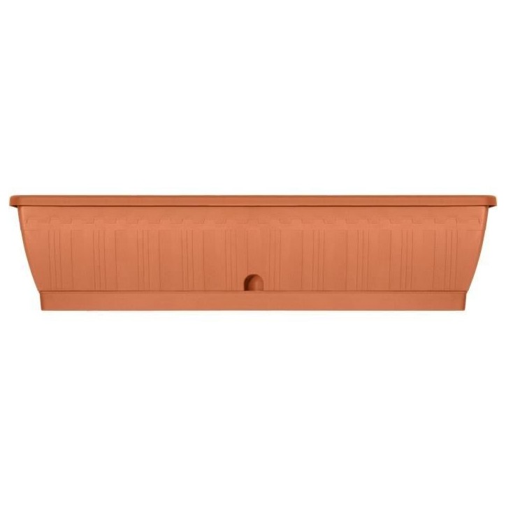 Jardiniere - GARDEN ID Terraflor - Terra 80 cm - Solidité - Réserve d'eau - Recyclé & 100% recyclable - Volume pour plantes.