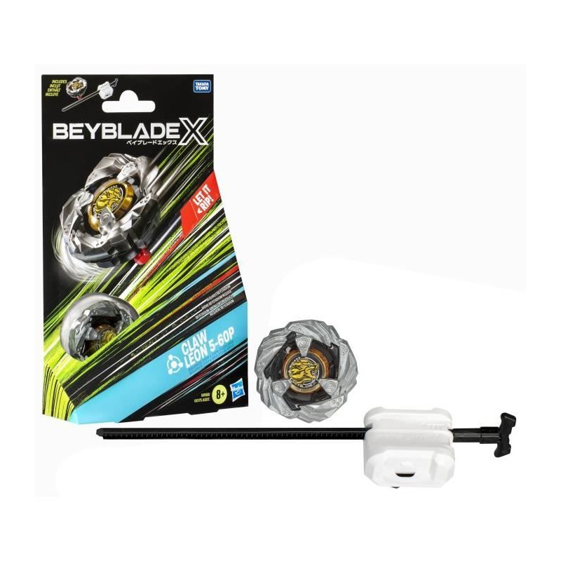 Beyblade X Starter Pack Claw Leon 5-60P Starter Pack, avec toupie de c Beyblade X Starter Pack Claw Leon 5-60P Starter Pack, avec toupie de c