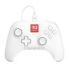 Manette de jeu - Nintendo Switch 2 - Lumectra - Filaire - Blanc - Powe