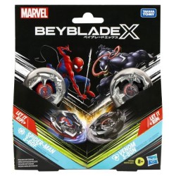 Beyblade X Multipack Toupie Spider-Man 3-60F vs. Venom 3-80N, Marvel ,