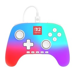 Manette de jeu - Nintendo Switch 2 - Lumectra - Filaire - Blanc - Powe