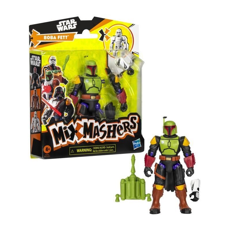 MixMashers Boba Fett, figurine 12 cm personnalisable a mélanger et co