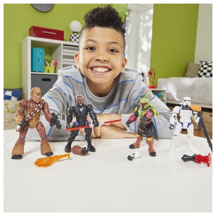 MixMashers Boba Fett, figurine 12 cm personnalisable a mélanger et combiner avec accessoires, Star Wars, des 4 ans MixMashers Boba Fett, figurine 12 cm personnalisable a mélanger et combiner avec accessoires, Star Wars, des 4 ans