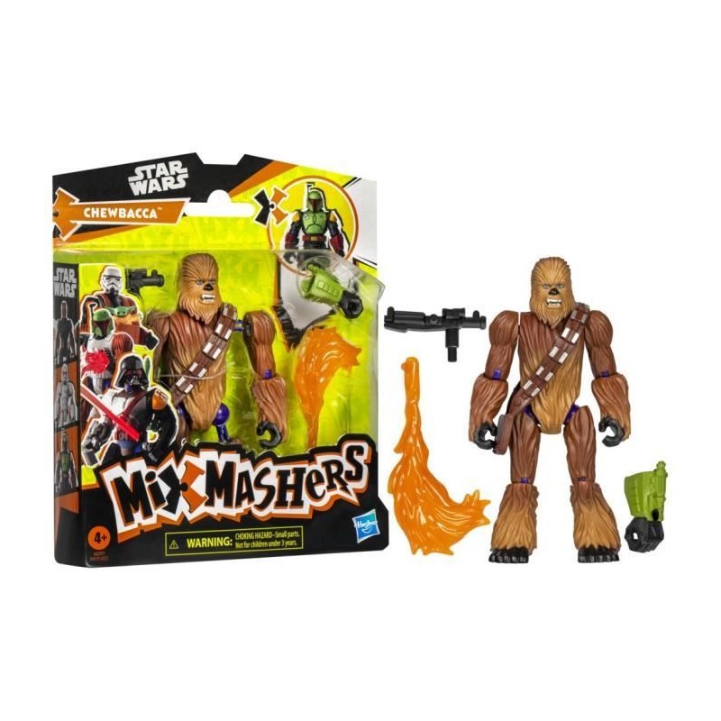 MixMashers Chewbacca, figurine 12 cm personnalisable a mélanger et co MixMashers Chewbacca, figurine 12 cm personnalisable a mélanger et co