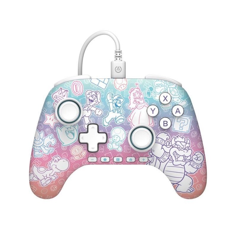 Manette de jeu - Nintendo Switch 2 - Royaume champignon - Filaire - Po Manette de jeu - Nintendo Switch 2 - Royaume champignon - Filaire - Po