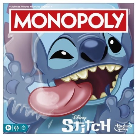 Monopoly Stitch, Jeu de société de plateau, 2 a 4 joueurs, 30 minut
