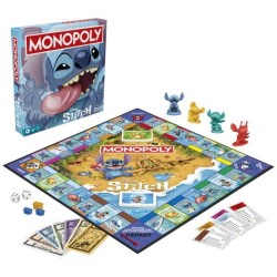 Monopoly Stitch, Jeu de société de plateau, 2 a 4 joueurs, 30 minut
