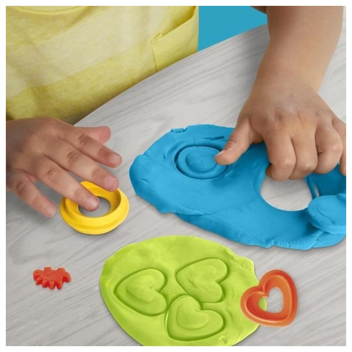 Play-Doh Starters Dino des formes et couleurs, loisirs créatifs de pâte a modeler pour enfants, des 2 ans
