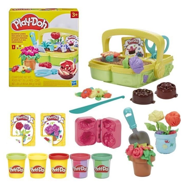Play-Doh Mon jardin de fleurs, coffret de pâte a modeler inspiré du jardinage et de la nature, loisirs créatifs pour enfants, Play-Doh Mon jardin de fleurs, coffret de pâte a modeler inspiré du jardinage et de la nature, loisirs créatifs pour enfants,