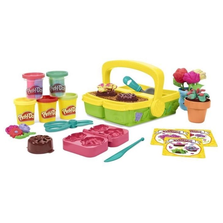 Play-Doh Mon jardin de fleurs, coffret de pâte a modeler inspiré du jardinage et de la nature, loisirs créatifs pour enfants, Play-Doh Mon jardin de fleurs, coffret de pâte a modeler inspiré du jardinage et de la nature, loisirs créatifs pour enfants,