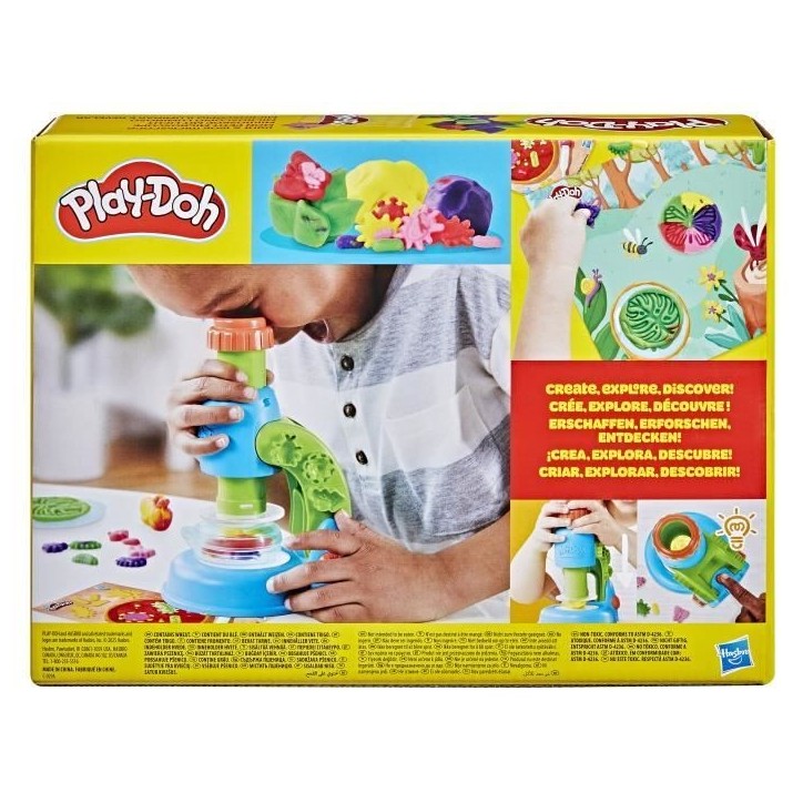 Play-Doh Mon petit microscope, pâte a modeler, 9 accessoires et 5 couleurs, des 3 ans Play-Doh Mon petit microscope, pâte a modeler, 9 accessoires et 5 couleurs, des 3 ans