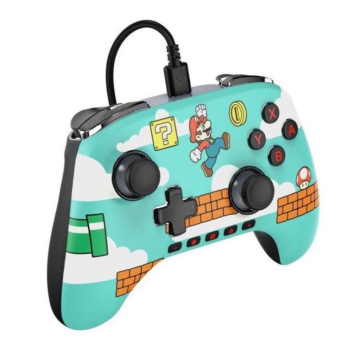 Manette de jeu - Nintendo Switch 2 - Mario Time - Filaire - Power A Manette de jeu - Nintendo Switch 2 - Mario Time - Filaire - Power A