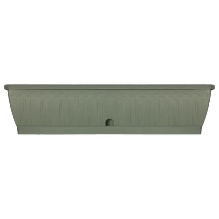Jardiniere - GARDEN ID Terraflor - Vert de gris 80 cm - Solidité - Réserve d'eau - Recyclé & 100% recyclable - Volume pour pl