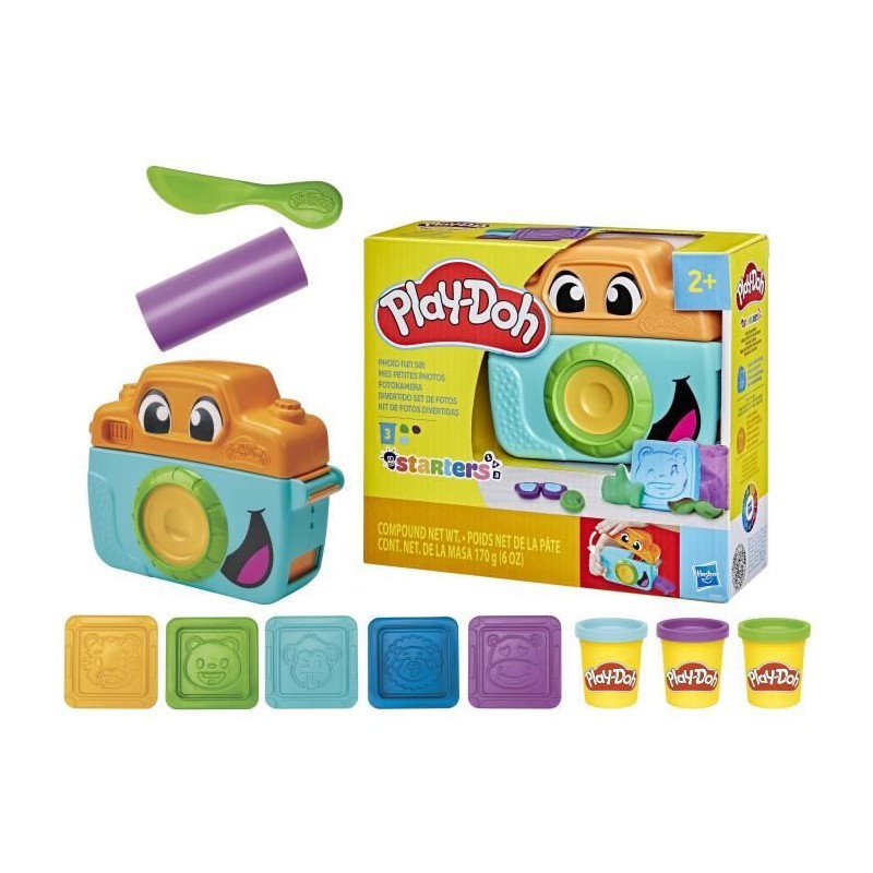 Play-Doh Mes petites photos Starters, pâte a modeler, caméra factice Play-Doh Mes petites photos Starters, pâte a modeler, caméra factice