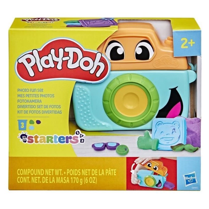 Play-Doh Mes petites photos Starters, pâte a modeler, caméra factice, 7 accessoires et tapis d'activité, des 2 ans Play-Doh Mes petites photos Starters, pâte a modeler, caméra factice, 7 accessoires et tapis d'activité, des 2 ans
