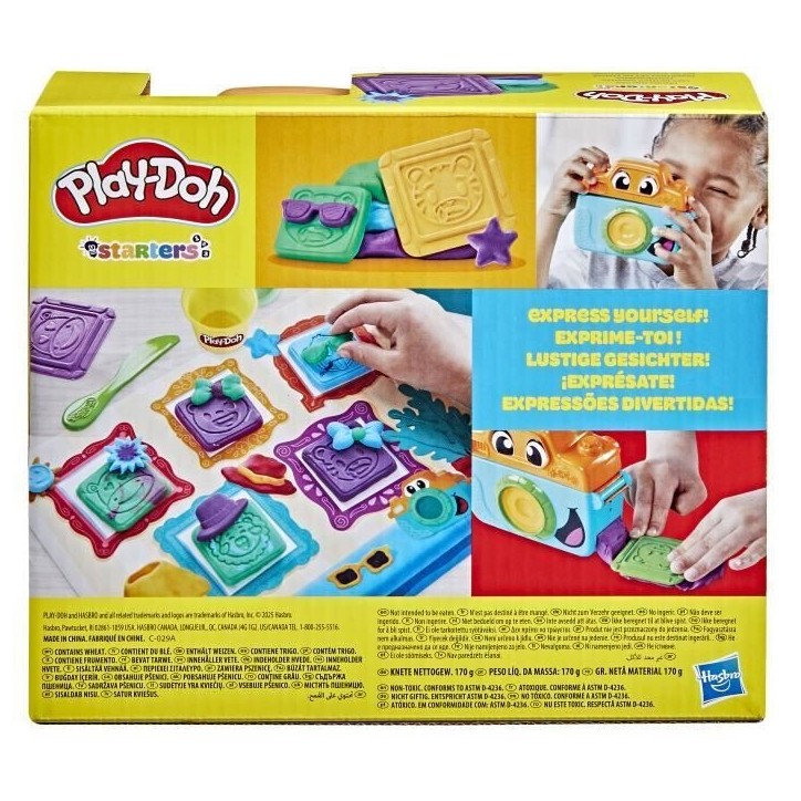Play-Doh Mes petites photos Starters, pâte a modeler, caméra factice, 7 accessoires et tapis d'activité, des 2 ans Play-Doh Mes petites photos Starters, pâte a modeler, caméra factice, 7 accessoires et tapis d'activité, des 2 ans