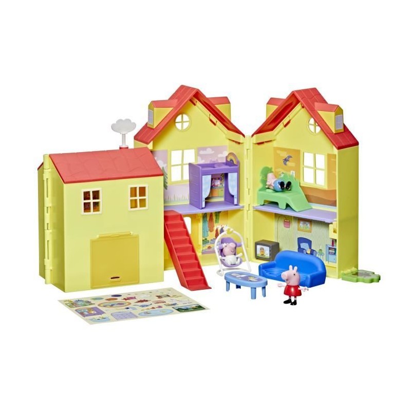 Peppa Pig La grande maison familiale, coffret avec Evie pour filles et Peppa Pig La grande maison familiale, coffret avec Evie pour filles et